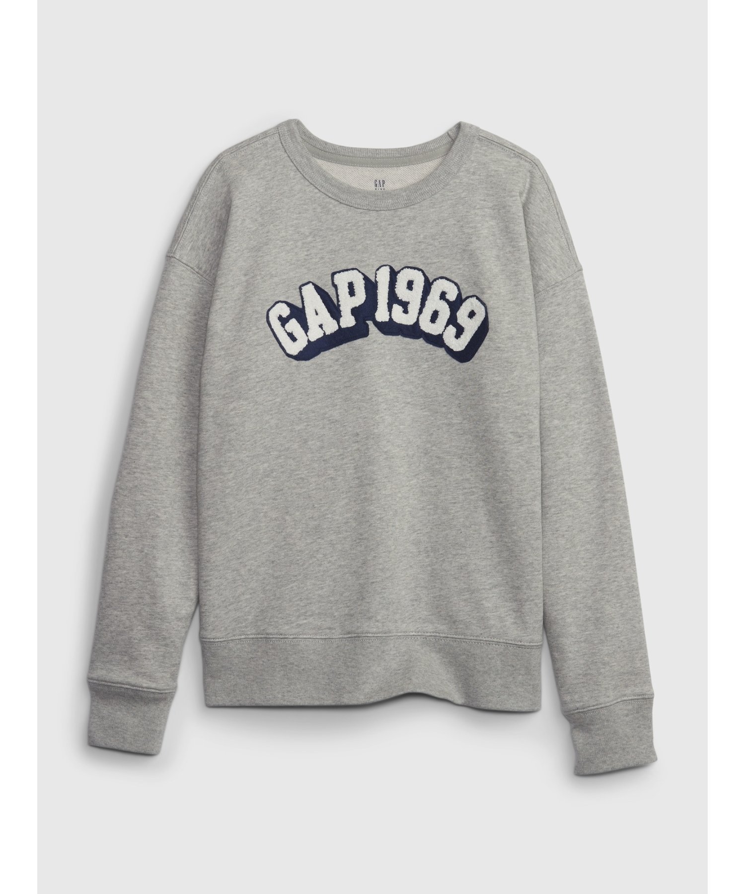 【ギャップ/GAP / KIDS】のGapロゴ グラフィック スウェット・トレーナー (キッズ) インテリア・キッズ・メンズ・レディースファッション・服の通販 founy(ファニー) 　ファッション　Fashion　キッズファッション　KIDS　グラフィック　Graphic　ショルダー　Shoulder　ストレート　Straight　ドロップ　Drop　フィット　Fit　フロント　Front　リラックス　Relax　長袖　Long Sleeve　B10_GREY_HEATHER|ID: prp329100004308826 ipo3291000000030265733