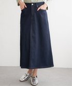 【イッカ/ikka】のデニムロングスカート ダークネイビー|ID: prp329100004309008 ipo3291000000032051780