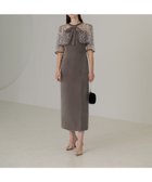 【その他のブランド/Other】のビジューストーンボレロベロアスリットIラインドレス GRAY|ID: prp329100004309197 ipo3291000000029881450