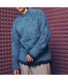 【メゾンスペシャル/MAISON SPECIAL】のIGEA Super Brushed Kid-Mohair Prime-Over Crew Neck Knit Pullover BLU|ID: prp329100004309212 ipo3291000000029881545