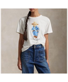 【ラルフローレン/RALPH LAUREN】のPolo ベア コットン ジャージー Tシャツ 人気、トレンドファッション・服の通販 founy(ファニー) ファッション Fashion レディースファッション WOMEN トップス・カットソー Tops/Tshirt シャツ/ブラウス Shirts/Blouses ロング / Tシャツ T-Shirts ジャージー Jersey ストレート Straight フィット Fit フロント Front プリント Print リラックス Relax 半袖 Short Sleeve |ID:prp329100004309464