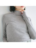 【コカ/COCA】のリブテレコタートルネックトップス Gray|ID:prp329100004309591