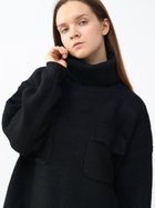 【ラシュッド/LASUD】のフロントポケットタートルニット 人気、トレンドファッション・服の通販 founy(ファニー) ファッション Fashion レディースファッション WOMEN トップス・カットソー Tops/Tshirt ニット Knit Tops コラボ Collaboration スリット Slit タートル Turtle ダブル Double フロント Front ポケット Pocket リラックス Relax ルーズ Loose ループ Loop エレガント 上品 Elegant thumbnail ブラック|ID: prp329100004309597 ipo3291000000030082309