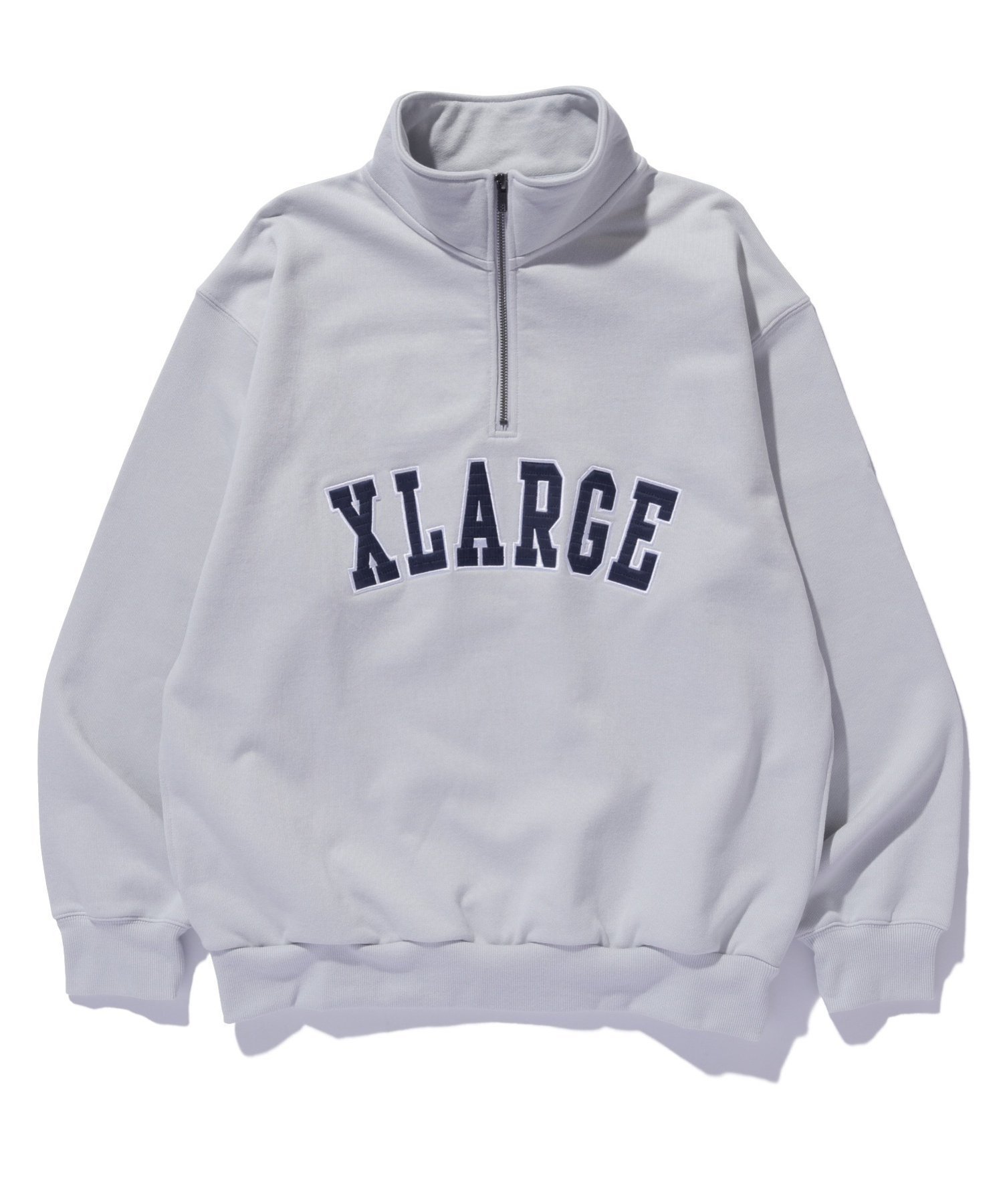 【エクストララージ/XLARGE / MEN】のARCH LOGO HALF ZIP SWEATSHIRT インテリア・キッズ・メンズ・レディースファッション・服の通販 founy(ファニー) 　ファッション　Fashion　メンズファッション　MEN　トップス・カットソー　Tops/Tshirt/Men　パーカ　Sweats　シャツ　Shirts　2024年　2024　2024-2025秋冬・A/W　Aw/Autumn/Winter/Fw/Fall/2024-2025　冬　Winter　キルティング　Quilting　フロント　Front　GREY|ID: prp329100004310389 ipo3291000000029888768