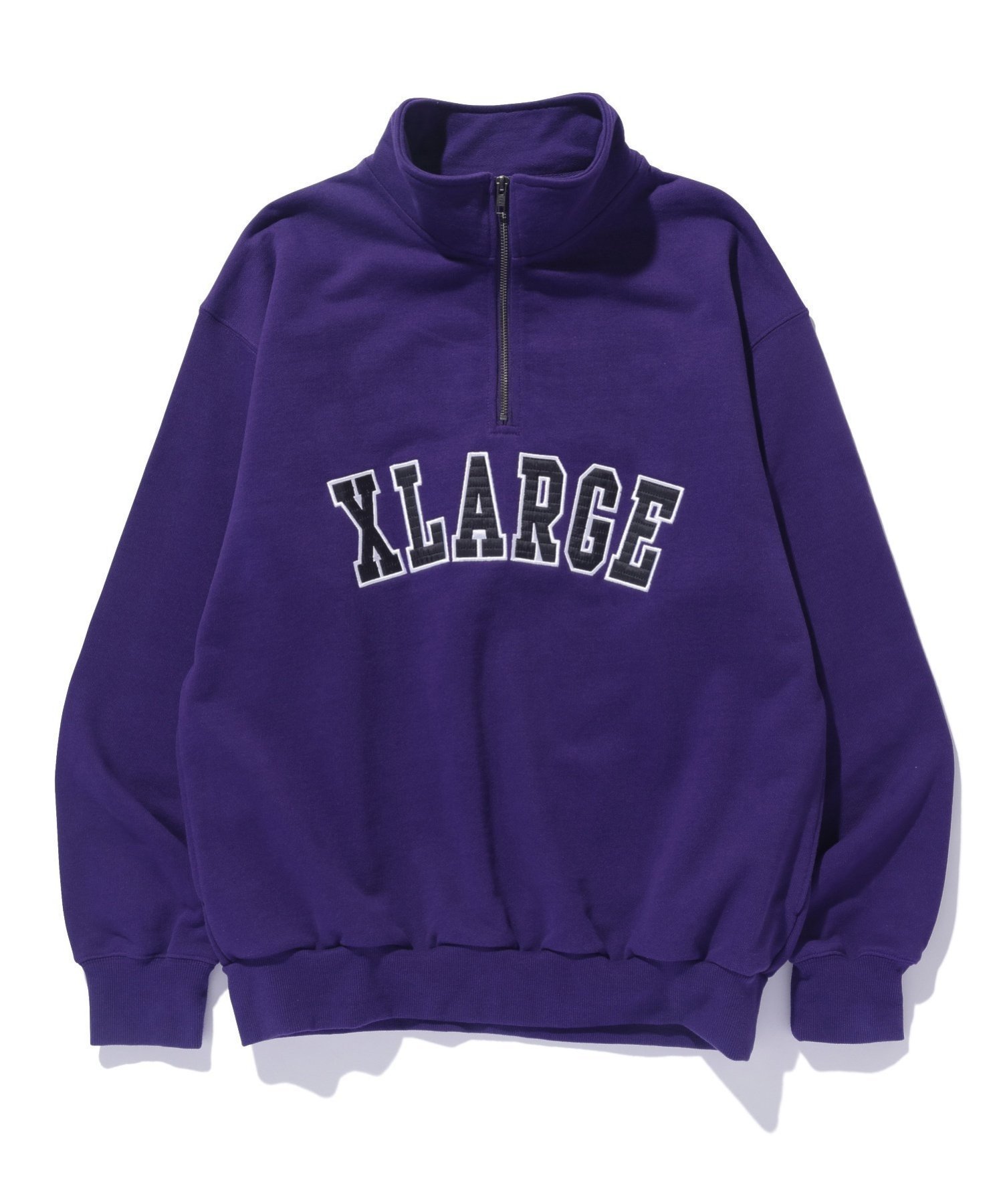 【エクストララージ/XLARGE / MEN】のARCH LOGO HALF ZIP SWEATSHIRT インテリア・キッズ・メンズ・レディースファッション・服の通販 founy(ファニー) 　ファッション　Fashion　メンズファッション　MEN　トップス・カットソー　Tops/Tshirt/Men　パーカ　Sweats　シャツ　Shirts　2024年　2024　2024-2025秋冬・A/W　Aw/Autumn/Winter/Fw/Fall/2024-2025　冬　Winter　キルティング　Quilting　フロント　Front　PURPLE|ID: prp329100004310389 ipo3291000000029888769