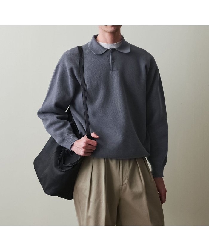 【ビューティ&ユース ユナイテッドアローズ/BEAUTY&YOUTH / UNITED ARROWS / MEN】のSteven Alan ミラノリブ ポロカラー ニット -LOOSE インテリア・キッズ・メンズ・レディースファッション・服の通販 founy(ファニー) https://founy.com/ ファッション Fashion メンズファッション MEN フィット Fit フラット Flat ミラノリブ Milan Ribs エレガント 上品 Elegant 冬 Winter |ID: prp329100004310421 ipo3291000000030303389