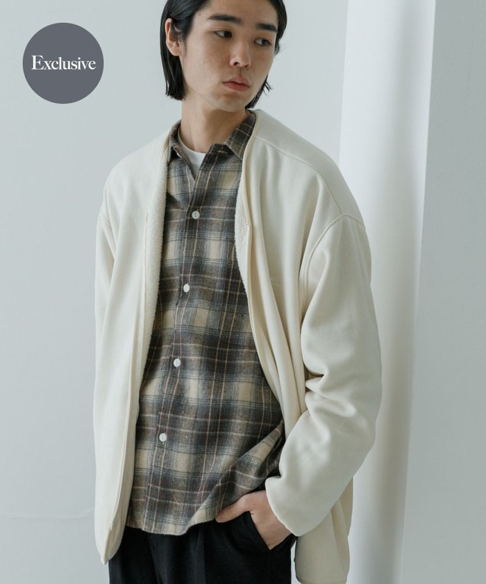 【アーバンリサーチ/URBAN RESEARCH / MEN】の『別注』THOUSAND MILE*URBAN RESEARCH ニットフリースカーディガン インテリア・キッズ・メンズ・レディースファッション・服の通販 founy(ファニー) https://founy.com/ ファッション Fashion メンズファッション MEN 2024年 2024 2024-2025秋冬・A/W Aw/Autumn/Winter/Fw/Fall/2024-2025 冬 Winter カーディガン Cardigan シルバー Silver スマート Smart ダブル Double フェイス Face フォルム Form ブルゾン Blouson エレガント 上品 Elegant 別注 Special Order A/W・秋冬 Aw・Autumn/Winter・Fw・Fall-Winter |ID: prp329100004310764 ipo3291000000030302558