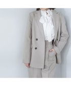 【ナチュラル ビューティー ベーシック/NATURAL BEAUTY BASIC】のクラッシー SETUP ダブルブレストジャケット 人気、トレンドファッション・服の通販 founy(ファニー) ファッション Fashion レディースファッション WOMEN アウター Coat Outerwear ジャケット Jackets ストレート Straight メランジ Melange 夏 Summer thumbnail サンドベージュ|ID: prp329100004310816 ipo3291000000029890616