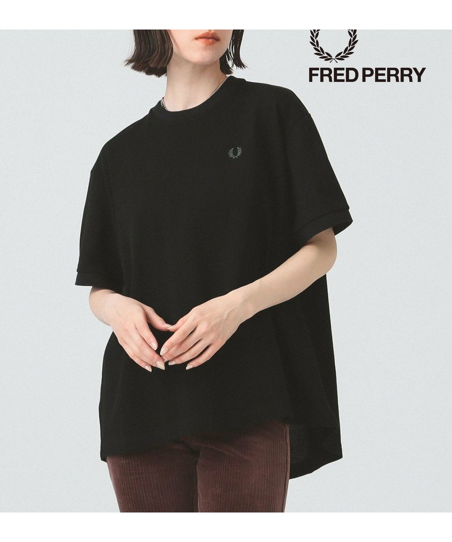 【ビームス ウイメン/BEAMS】の【6/26 9 59までポイント15倍】【別注/ベーシック/ゆったり】FRED PERRY / Reluxed Pique T-shirt フレッドペリー ピケTシャツ スポーツミックス インテリア・キッズ・メンズ・レディースファッション・服の通販 founy(ファニー) 　ファッション　Fashion　レディースファッション　Ladies' Fashion Online　トップス・カットソー　Tops/Tshirt　シャツ/ブラウス　Shirts/Blouses　ロング / Tシャツ　T-Shirts　鹿の子　Pique　スポーツ　Sports　ビッグ　Big　フレア　Flare　ベーシック　Basic　別注　Special Order　ミックス　Mix　おすすめ　Recommend　BLACK|ID: prp329100004311123 ipo3291000000032611281