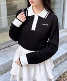 【イング/INGNI】のINGNI/12G配色ケーブルポロニット 人気、トレンドファッション・服の通販 founy(ファニー) ファッション Fashion レディースファッション WOMEN トップス・カットソー Tops/Tshirt ニット Knit Tops 2024年 2024 2024-2025秋冬・A/W Aw/Autumn/Winter/Fw/Fall/2024-2025 A/W・秋冬 Aw・Autumn/Winter・Fw・Fall-Winter おすすめ Recommend ガーリー Girly トレンド Trend バレエ Ballet ロング Long ワンポイント One Point 今季 This Season thumbnail クロ/オフホワイト|ID: prp329100004311209 ipo3291000000029893340