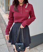 【イング/INGNI】のINGNI/12G配色ケーブルポロニット 人気、トレンドファッション・服の通販 founy(ファニー) ファッション Fashion レディースファッション WOMEN トップス・カットソー Tops/Tshirt ニット Knit Tops 2024年 2024 2024-2025秋冬・A/W Aw/Autumn/Winter/Fw/Fall/2024-2025 A/W・秋冬 Aw・Autumn/Winter・Fw・Fall-Winter おすすめ Recommend ガーリー Girly トレンド Trend バレエ Ballet ロング Long ワンポイント One Point 今季 This Season thumbnail ボルドー/オフホワイト|ID: prp329100004311209 ipo3291000000029893342