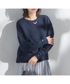 【ロートレ アモン/LAUTRE AMONT】の【WEB限定】袖ボタンガーターニット≪手洗い可能≫ 人気、トレンドファッション・服の通販 founy(ファニー) ファッション Fashion レディースファッション WOMEN トップス・カットソー Tops/Tshirt ニット Knit Tops バランス Balance ボトム Bottom ワンポイント One Point 人気 Popularity 冬 Winter thumbnail ネイビー|ID: prp329100004311395 ipo3291000000029894200