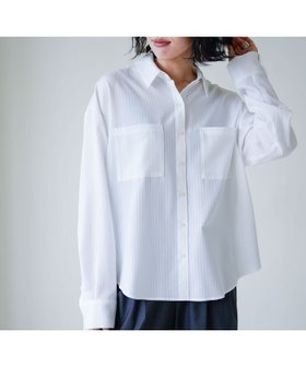 【ジーナシス/JEANASiS】のSilk Like Stripe Shirt 人気、トレンドファッション・服の通販 founy(ファニー) ファッション Fashion レディースファッション WOMEN トップス・カットソー Tops/Tshirt シャツ/ブラウス Shirts/Blouses おすすめ Recommend インナー Inner シャドー Shadow ストライプ Stripe タートル Turtle パッチ Patch ポケット Pocket |ID:prp329100004311411