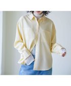 【ジーナシス/JEANASiS】のSilk Like Stripe Shirt 人気、トレンドファッション・服の通販 founy(ファニー) ファッション Fashion レディースファッション WOMEN トップス・カットソー Tops/Tshirt シャツ/ブラウス Shirts/Blouses おすすめ Recommend インナー Inner シャドー Shadow ストライプ Stripe タートル Turtle パッチ Patch ポケット Pocket thumbnail イエロー|ID: prp329100004311411 ipo3291000000029894257