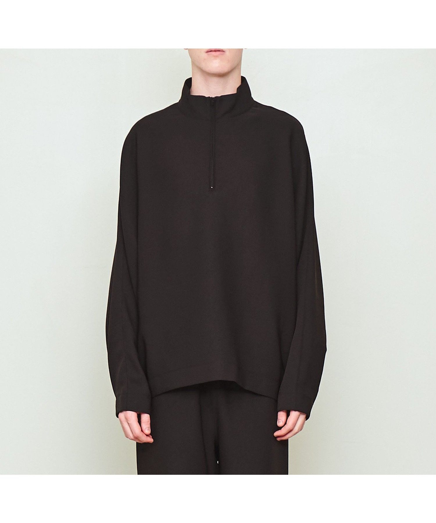 【ユナイテッドアローズ/UNITED ARROWS / MEN】のUNITED ARROWS SONS by DAISUKE OBANA +10 HALF ZIP STAND/スタンドシャツ インテリア・キッズ・メンズ・レディースファッション・服の通販 founy(ファニー) 　ファッション　Fashion　メンズファッション　MEN　エレガント 上品　Elegant　カットソー　Cut And Sew　コレクション　Collection　スタンド　Stand　セットアップ　Set Up　定番　Standard　DK.BROWN|ID: prp329100004311818 ipo3291000000029897719