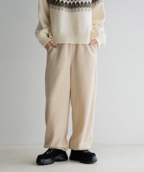 【ローリーズファーム/LOWRYS FARM】 ボアイージーパンツ人気、トレンドファッション・服の通販 founy(ファニー) ファッション Fashion レディースファッション WOMEN パンツ Pants おすすめ Recommend シンプル Simple セットアップ Set Up ルーズ Loose |ID:prp329100004312443