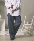 【メゾンスペシャル/MAISON SPECIAL】の4 Colors Chambray Wool Prime-Wide One Tuck Pants L.BLU|ID: prp329100004312449 ipo3291000000029903200