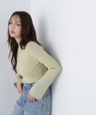 【ナチュラル ビューティー ベーシック/NATURAL BEAUTY BASIC】のラメフレアカフスリブニット 24AW 人気、トレンドファッション・服の通販 founy(ファニー) ファッション Fashion レディースファッション WOMEN トップス・カットソー Tops/Tshirt ニット Knit Tops 2024年 2024 2024-2025秋冬・A/W Aw/Autumn/Winter/Fw/Fall/2024-2025 おすすめ Recommend インナー Inner カフス Cuffs キャミワンピース Cami Dress コンパクト Compact ビスチェ Bustier フィット Fit フレア Flare ベーシック Basic リブニット Rib Knit thumbnail ライトグリーン|ID: prp329100004312511 ipo3291000000030496261