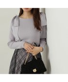 【プロポーション ボディドレッシング/PROPORTION BODY DRESSING】のショルダーリボンリブニット 人気、トレンドファッション・服の通販 founy(ファニー) ファッション Fashion レディースファッション WOMEN トップス・カットソー Tops/Tshirt ニット Knit Tops シアー Sheer ショルダー Shoulder シンプル Simple トレンド Trend フィット Fit リブニット Rib Knit リボン Ribbon thumbnail ブルー×ブルー|ID: prp329100004312520 ipo3291000000029904142