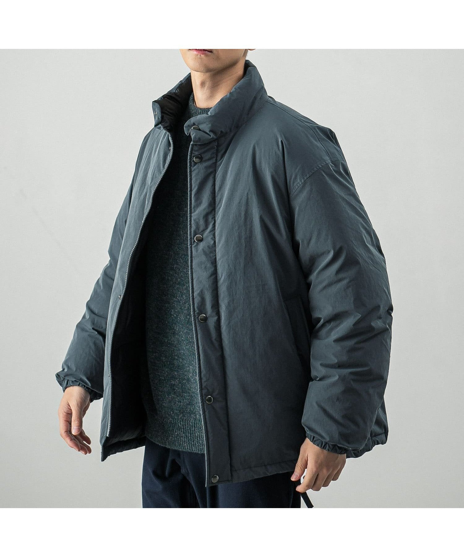 【アーバンリサーチ/URBAN RESEARCH / MEN】のnew basic NYLON STAND DOWN JACKET インテリア・キッズ・メンズ・レディースファッション・服の通販 founy(ファニー) 　ファッション　Fashion　メンズファッション　MEN　軽量　Lightweight　ジャケット　Jacket　スタンダード　Standard　スタンド　Stand　ダウン　Down　デニム　Denim　ドローコード　Draw Cord　ハイネック　High Neck　バルーン　Balloon　ボックス　Box　リラックス　Relax　ワイド　Wide　冬　Winter　A/W・秋冬　Aw・Autumn/Winter・Fw・Fall-Winter　2024年　2024　2024-2025秋冬・A/W　Aw/Autumn/Winter/Fw/Fall/2024-2025　CHARCOAL|ID: prp329100004312697 ipo3291000000030019406