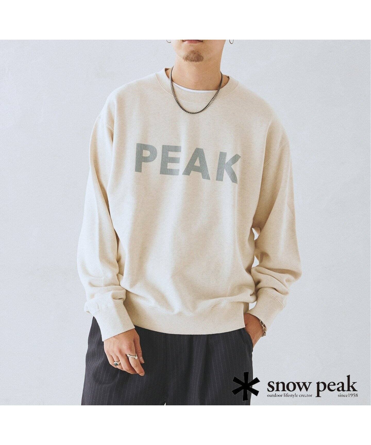 【ジャーナルスタンダード レリューム/JOURNAL STANDARD relume / MEN】の《追加》SNOWPEAK / スノーピーク 別注 クルーネック スウェット PEAK インテリア・キッズ・メンズ・レディースファッション・服の通販 founy(ファニー) 　ファッション　Fashion　メンズファッション　MEN　スウェット　Sweat　別注　Special Order　ナチュラル|ID: prp329100004312719 ipo3291000000030302984