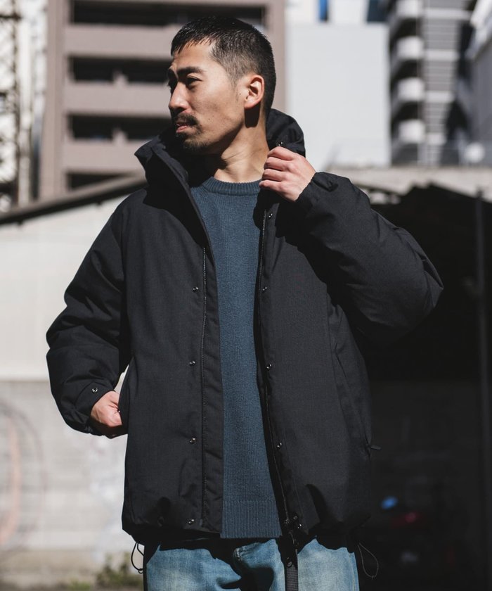 【アーバンリサーチ ドアーズ/URBAN RESEARCH DOORS / MEN】の『XLサイズ/WEB限定』ウールブレンドラミネートダウンパーカー インテリア・キッズ・メンズ・レディースファッション・服の通販 founy(ファニー) https://founy.com/ ファッション Fashion メンズファッション MEN 2024年 2024 2024-2025秋冬・A/W Aw/Autumn/Winter/Fw/Fall/2024-2025 冬 Winter ジャケット Jacket スウェット Sweat スマート Smart ダウン Down デニム Denim ポケット Pocket A/W・秋冬 Aw・Autumn/Winter・Fw・Fall-Winter |ID: prp329100004312722 ipo3291000000030261372