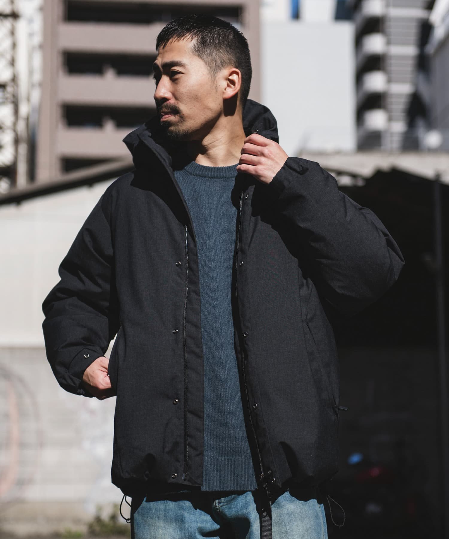 【アーバンリサーチ ドアーズ/URBAN RESEARCH DOORS / MEN】の『XLサイズ/WEB限定』ウールブレンドラミネートダウンパーカー 人気、トレンドファッション・服の通販 founy(ファニー) 　ファッション　Fashion　メンズファッション　MEN　2024年　2024　2024-2025秋冬・A/W　Aw/Autumn/Winter/Fw/Fall/2024-2025　冬　Winter　ジャケット　Jacket　スウェット　Sweat　スマート　Smart　ダウン　Down　デニム　Denim　ポケット　Pocket　A/W・秋冬　Aw・Autumn/Winter・Fw・Fall-Winter　 other-1|ID: prp329100004312722 ipo3291000000030261372