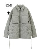 【コンバーストウキョウ/CONVERSE TOKYO】の【TAION】MILITARY STAR QUILTING CPO JACKET 人気、トレンドファッション・服の通販 founy(ファニー) ファッション Fashion レディースファッション WOMEN アウター Coat Outerwear ジャケット Jackets アウトドア Outdoor キルティング Quilting キルト Quilt コラボ Collaboration ジャケット Jacket スウェット Sweat スペシャル Special スリット Slit ダウン Down ダブル Double バンダナ Bandana パターン Pattern パーカー Hoodie フラップ Flap フロント Front ベーシック Basic ボタニカル Botanical ボトム Bottom ポケット Pocket 別注 Special Order 羽織 Haori ミリタリー Military リップ Lip レース Race ロング Long おすすめ Recommend thumbnail セージグリーン|ID: prp329100004312776 ipo3291000000030051487