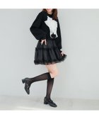 【マジェスティック レゴン/MAJESTIC LEGON】のシアーギャザーフリルミニスカパン 人気、トレンドファッション・服の通販 founy(ファニー) ファッション Fashion レディースファッション WOMEN チュール Tulle フリル Frills レース Race thumbnail ブラック|ID: prp329100004312952 ipo3291000000030005525