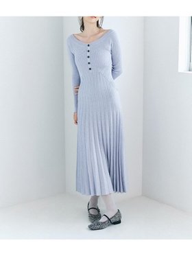 【リリーブラウン/Lily Brown】 ラメニットワンピース人気、トレンドファッション・服の通販 founy(ファニー) ファッション Fashion レディースファッション WOMEN ワンピース Dress ニットワンピース Knit Dresses オフショルダー Off Shoulder スクエア Square フロント Front ラベンダー Lavender ワンポイント One Point |ID:prp329100004312994