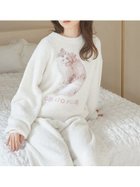 【ジェラート ピケ/gelato pique】のベビモコCATジャガードプルオーバー 人気、トレンドファッション・服の通販 founy(ファニー) ファッション Fashion レディースファッション WOMEN トップス・カットソー Tops/Tshirt プルオーバー Pullover おすすめ Recommend ショート Short フェミニン Feminine プリント Print ボトム Bottom リボン Ribbon リラックス Relax ロング Long ワンポイント One Point 猫 Cat thumbnail OWHT[002]|ID: prp329100004313521 ipo3291000000029911878