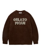 【ジェラートピケ オム/GELATO PIQUE HOMME / MEN】の【HOMME】パウダーロゴジャガードプルオーバー BRW[058]|ID: prp329100004313966 ipo3291000000030141828