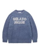 【ジェラートピケ オム/GELATO PIQUE HOMME / MEN】の【HOMME】パウダーロゴジャガードプルオーバー BLU[086]|ID: prp329100004313966 ipo3291000000030141830