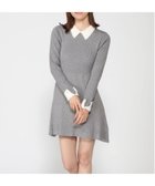 【イング/INGNI】の12G PBTリブ衿フェザーニットOP 人気、トレンドファッション・服の通販 founy(ファニー) ファッション Fashion レディースファッション WOMEN トップス・カットソー Tops/Tshirt ニット Knit Tops フィット Fit フェザー Feather フレア Flare おすすめ Recommend エレガント 上品 Elegant thumbnail グレー/オフホワイト|ID: prp329100004314077 ipo3291000000029916159