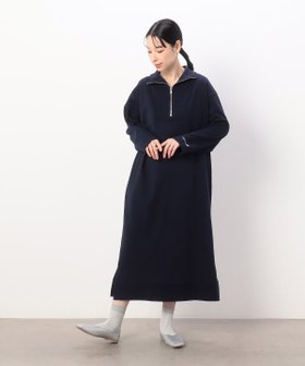 【コムサイズム/COMME CA ISM】のスウェット ハーフジップ ワンピース 人気、トレンドファッション・服の通販 founy(ファニー) ファッション Fashion レディースファッション WOMEN ワンピース Dress おすすめ Recommend インナー Inner スウェット Sweat トレンド Trend ハイネック High Neck ポケット Pocket ループ Loop ワンポイント One Point 春 Spring |ID:prp329100004314184