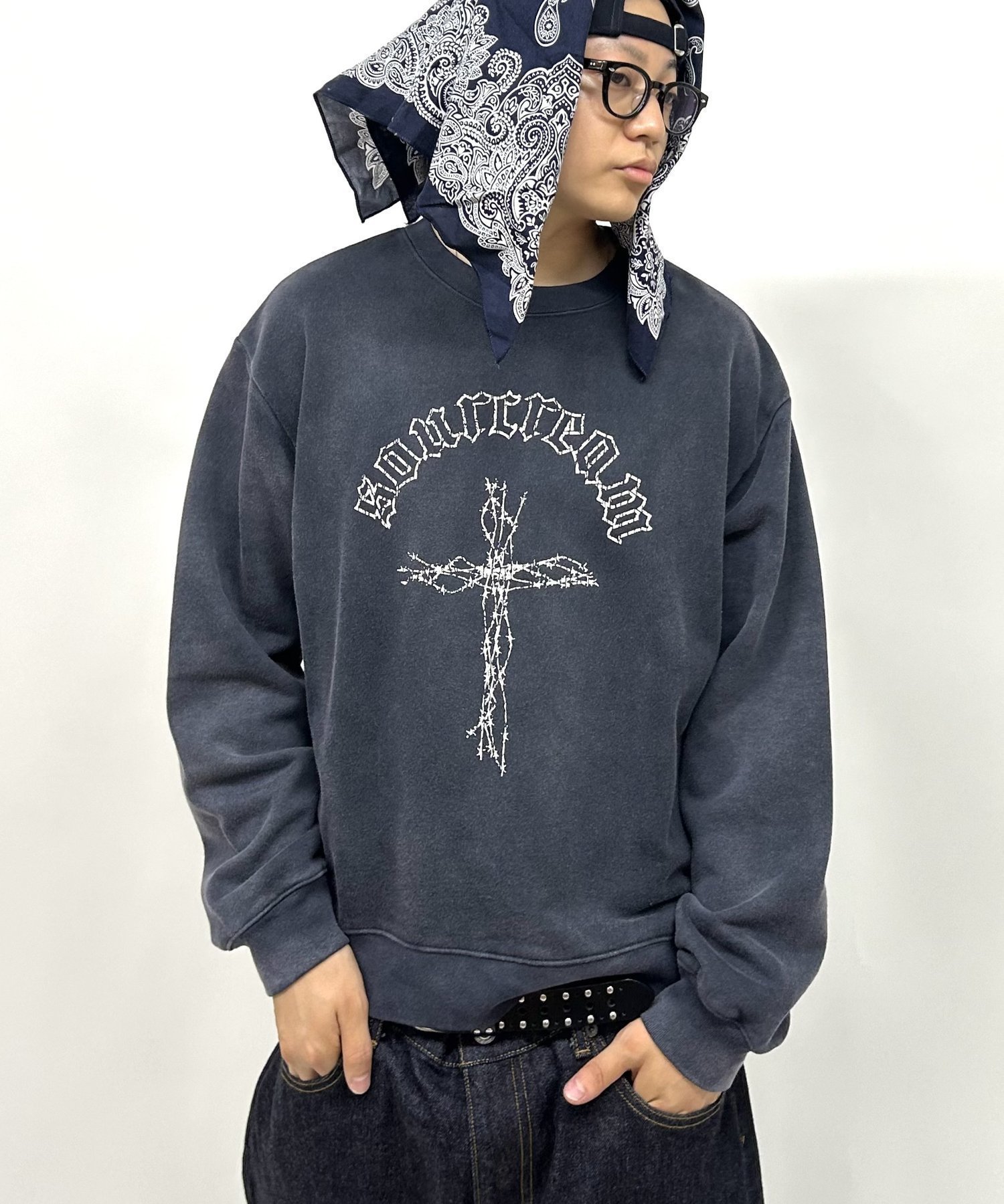 【パルグループ/PAL GROUP】の【WHO S WHO gallery】クロスロゴスウェット 人気、トレンドファッション・服の通販 founy(ファニー) 　ファッション　Fashion　レディースファッション　WOMEN　トップス・カットソー　Tops/Tshirt　パーカ　Sweats　スウェット　Sweat　2024年　2024　2024-2025秋冬・A/W　Aw/Autumn/Winter/Fw/Fall/2024-2025　デニム　Denim　プリント　Print　ボトム　Bottom　モチーフ　Motif　ワイド　Wide　 other-1|ID: prp329100004314512 ipo3291000000030268902