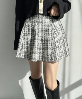 【ナイスクラップ/NICE CLAUP】の【WEB限定】ツイードスカート 人気、トレンドファッション・服の通販 founy(ファニー) ファッション Fashion レディースファッション WOMEN スカート Skirt ツイード Tweed |ID:prp329100004314648