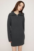 【スライ/SLY】のBIG COLLAR HALF ZIP ショートワンピース 人気、トレンドファッション・服の通販 founy(ファニー) ファッション Fashion レディースファッション WOMEN ワンピース Dress おすすめ Recommend ショート Short ストレート Straight thumbnail GRY|ID: prp329100004314821 ipo3291000000030431044