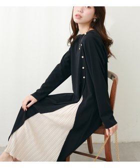 【ナチュラルクチュール/natural couture】の【WEB限定】カットジョーゼットプリーツ切替ワンピース 人気、トレンドファッション・服の通販 founy(ファニー) ファッション Fashion レディースファッション WOMEN ワンピース Dress 2025年 2025 2025春夏・S/S Ss,Spring/Summer,2025 カットソー Cut And Sew カーディガン Cardigan コンパクト Compact シューズ Shoes シンプル Simple ジャケット Jacket ジョーゼット Georgette パール Pearl フラット Flat フロント Front プリーツ Pleats ロング Long エレガント 上品 Elegant 切替 Switching |ID:prp329100004314852