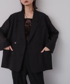 【センスオブプレイス/SENSE OF PLACE by URBAN RESEARCH】のダブルテーラードジャケット 人気、トレンドファッション・服の通販 founy(ファニー) ファッション Fashion レディースファッション WOMEN アウター Coat Outerwear ジャケット Jackets テーラードジャケット Tailored Jackets 2024年 2024 2024-2025秋冬・A/W Aw/Autumn/Winter/Fw/Fall/2024-2025 A/W・秋冬 Aw・Autumn/Winter・Fw・Fall-Winter 冬 Winter おすすめ Recommend ジャケット Jacket thumbnail BLACK|ID: prp329100004314930 ipo3291000000030107557