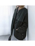 【サマンサモスモス/Samansa Mos2】のボアキルトコンビリバーシブルコート 人気、トレンドファッション・服の通販 founy(ファニー) ファッション Fashion レディースファッション WOMEN アウター Coat Outerwear コート Coats キルト Quilt シンプル Simple スリット Slit バランス Balance リバーシブル Reversible ロング Long thumbnail ブラック|ID: prp329100004315025 ipo3291000000030120886