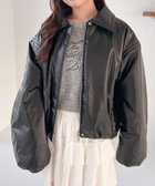 【ヘザー/Heather】のフェイクレザーショート中綿ブルゾン 人気、トレンドファッション・服の通販 founy(ファニー) ファッション Fashion レディースファッション WOMEN アウター Coat Outerwear ブルゾン Blouson/Jackets おすすめ Recommend コンパクト Compact ショート Short バランス Balance フェミニン Feminine ブルゾン Blouson ボトム Bottom thumbnail ブラック|ID: prp329100004315034 ipo3291000000030120950