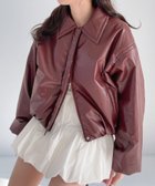 【ヘザー/Heather】のフェイクレザーショート中綿ブルゾン 人気、トレンドファッション・服の通販 founy(ファニー) ファッション Fashion レディースファッション WOMEN アウター Coat Outerwear ブルゾン Blouson/Jackets おすすめ Recommend コンパクト Compact ショート Short バランス Balance フェミニン Feminine ブルゾン Blouson ボトム Bottom thumbnail マルーン|ID: prp329100004315034 ipo3291000000030120951