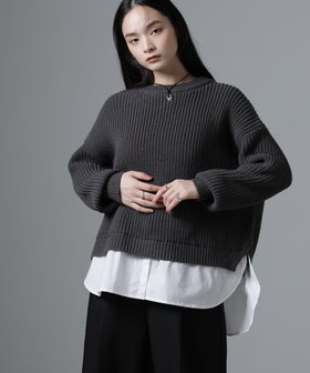 【ナノ ユニバース/nano universe】の布帛コンビ畦編みワイドニット 人気、トレンドファッション・服の通販 founy(ファニー) ファッション Fashion レディースファッション WOMEN トップス・カットソー Tops/Tshirt ニット Knit Tops 畦編みニット Cardigan Stitch ウォッシャブル Washable 畦 Ridge コンビ Combination ショルダー Shoulder スリット Slit ドッキング Docking ドロップ Drop バランス Balance プリーツ Pleats ボトム Bottom ラウンド Round リラックス Relax ルーズ Loose ワイド Wide 2024年 2024 2024-2025秋冬・A/W Aw/Autumn/Winter/Fw/Fall/2024-2025 |ID:prp329100004315089