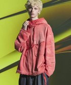 【メゾンスペシャル/MAISON SPECIAL】のSandblasting Sweat Prime-Over Salvage Parka RED|ID: prp329100004315448 ipo3291000000029929634