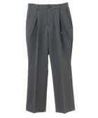 【コンバーストウキョウ/CONVERSE TOKYO】のSEMIFLARE STRETCH SLACKS 人気、トレンドファッション・服の通販 founy(ファニー) ファッション Fashion レディースファッション WOMEN おすすめ Recommend ジャケット Jacket ストレッチ Stretch センター Center ダウン Down ツイル Twill ビッグ Big フロント Front プリーツ Pleats ワンポイント One Point thumbnail グレー|ID: prp329100004316100 ipo3291000000030004028