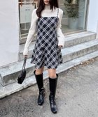 【イング/INGNI】のチェック柄フレアミニキャミOP 人気、トレンドファッション・服の通販 founy(ファニー) ファッション Fashion レディースファッション WOMEN トップス・カットソー Tops/Tshirt キャミソール / ノースリーブ No Sleeves インナー Inner コンパクト Compact サイドジップ Side Zip シャーリング Shirring チェック Check thumbnail コン/チェック|ID: prp329100004316219 ipo3291000000029935876