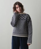 【ビューティ&ユース ユナイテッドアローズ/BEAUTY&YOUTH / UNITED ARROWS】のSteven Alan ウール ナイロン ミックス ジャカード ニット NAVY|ID: prp329100004316277 ipo3291000000029936375