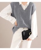 【ミニミニストア/miniministore】のケーブルニットベスト レディースチョッキ 人気、トレンドファッション・服の通販 founy(ファニー) ファッション Fashion レディースファッション WOMEN アウター Coat Outerwear トップス・カットソー Tops/Tshirt ニット Knit Tops ベスト/ジレ Gilets/Vests アクリル Acrylic インナー Inner シンプル Simple ドロップ Drop ベスト Vest リラックス Relax thumbnail グレー|ID: prp329100004316343 ipo3291000000029936980