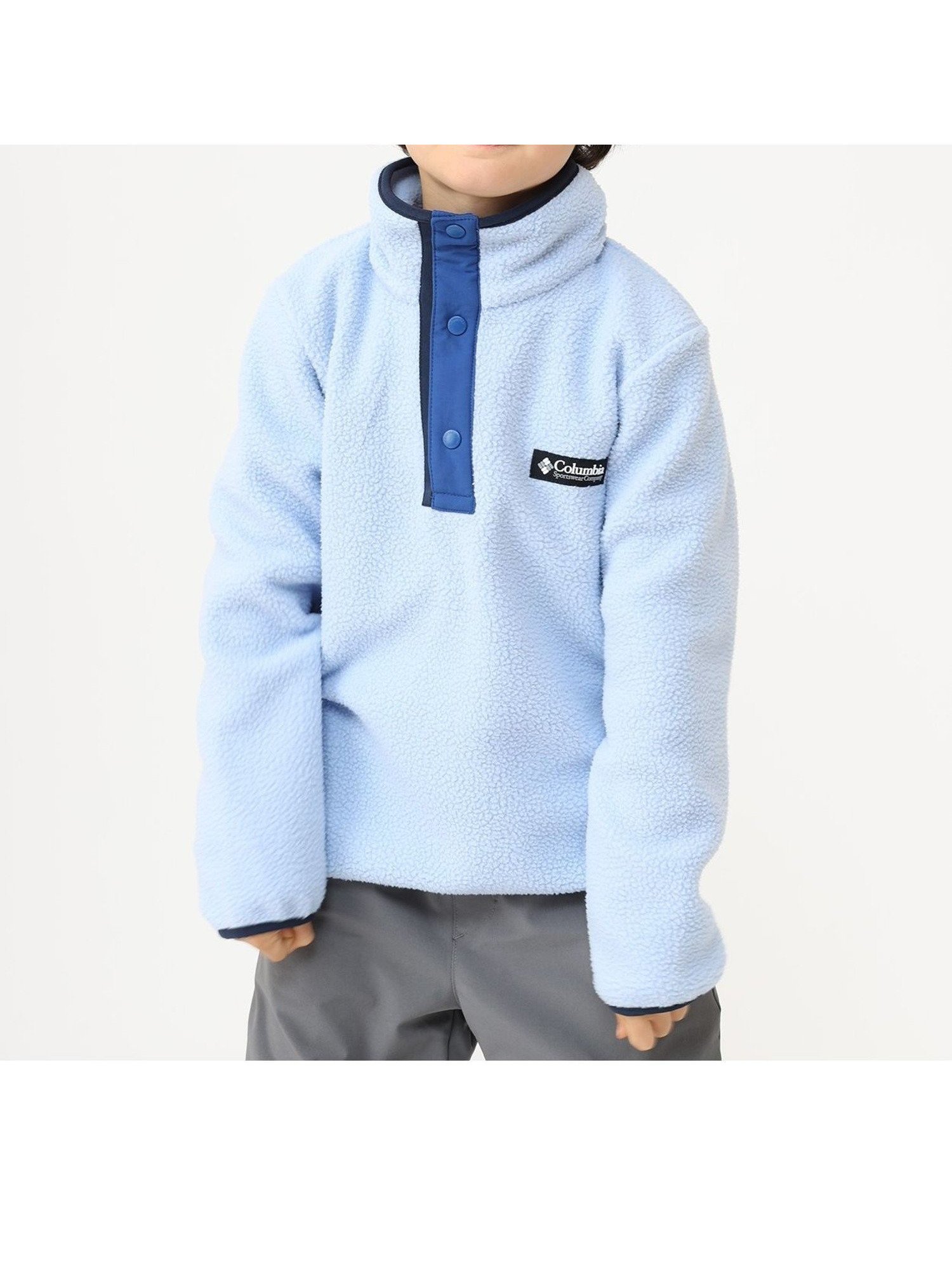 【コロンビア/Columbia / KIDS】の【KIDS】ヘルべチアハーフスナップフリース 人気、トレンドファッション・服の通販 founy(ファニー) 　ファッション　Fashion　キッズファッション　KIDS　アウトドア　Outdoor　クラシカル　Classical　ロング　Long　切替　Switching　旅行　Travel　秋　Autumn/Fall　 other-1|ID: prp329100004318171 ipo3291000000030032080